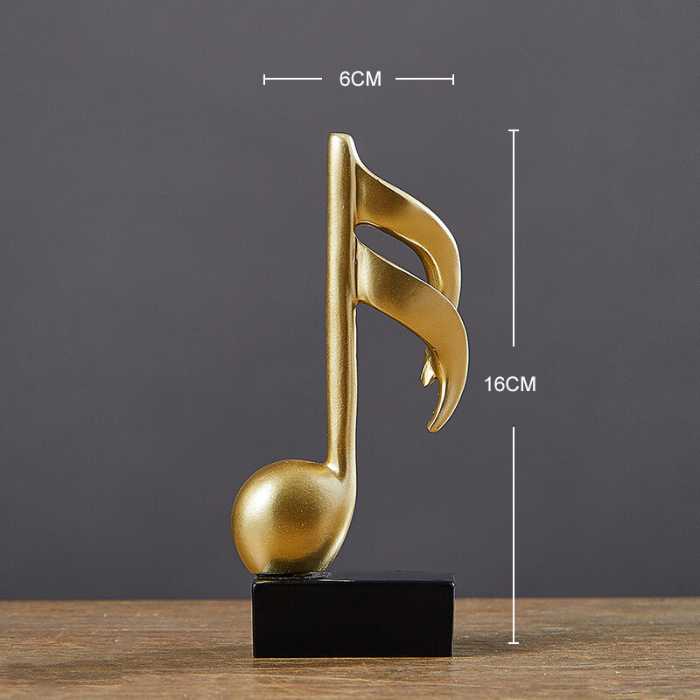 Gold Musical Note Artifact