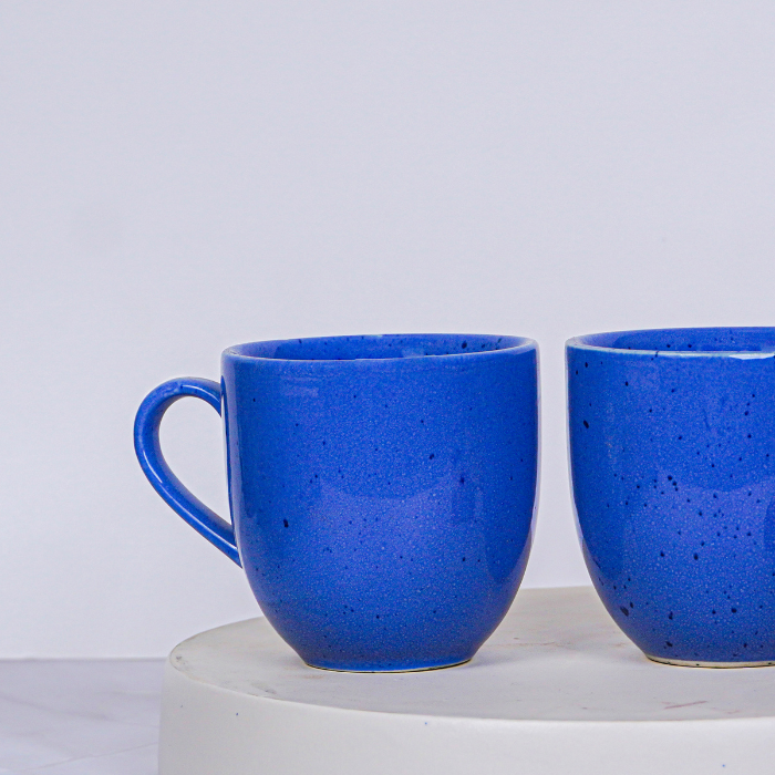 Speckled Blue Ceramic Mug