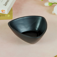 Ceramic Pyramid Serving Bowl in Black