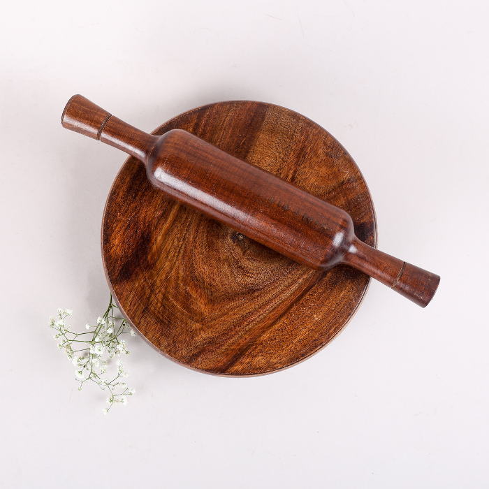 Wooden Rolling Pin and Board Set