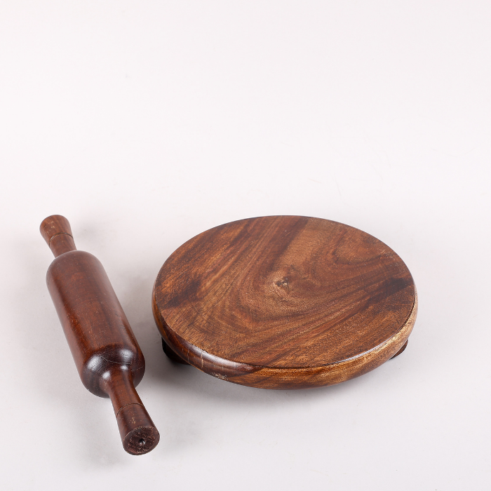 Wooden Rolling Pin and Board Set