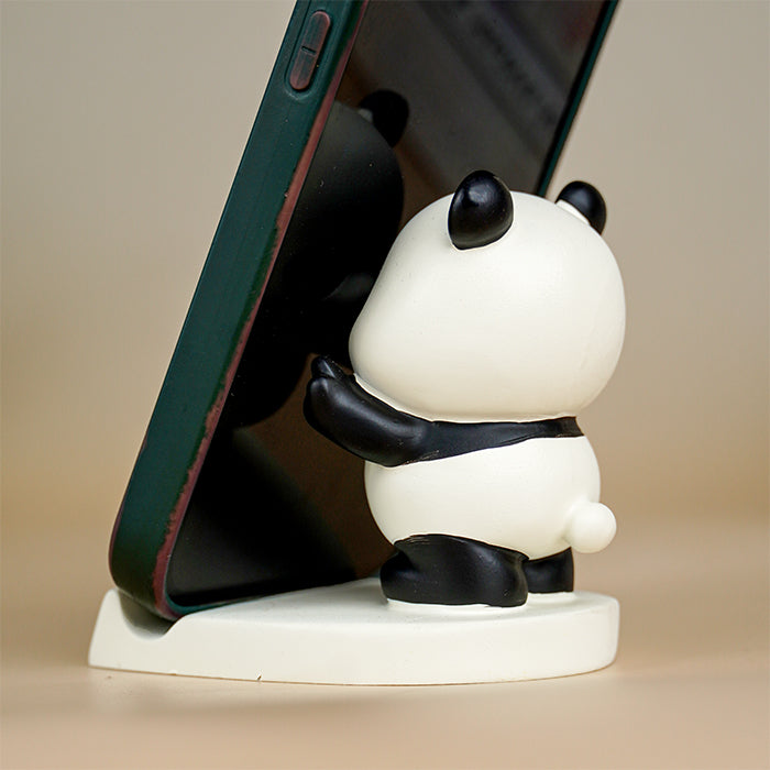 Black and White Panda Phone Holder