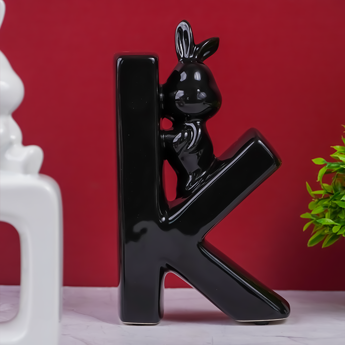 Black and White Bunny Bookends