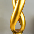 Gold Infinity Loop Sculpture