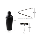 7-Piece Matte Black Bar Tool Set - The Golden Theory