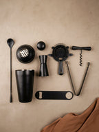 7-Piece Matte Black Bar Tool Set - The Golden Theory