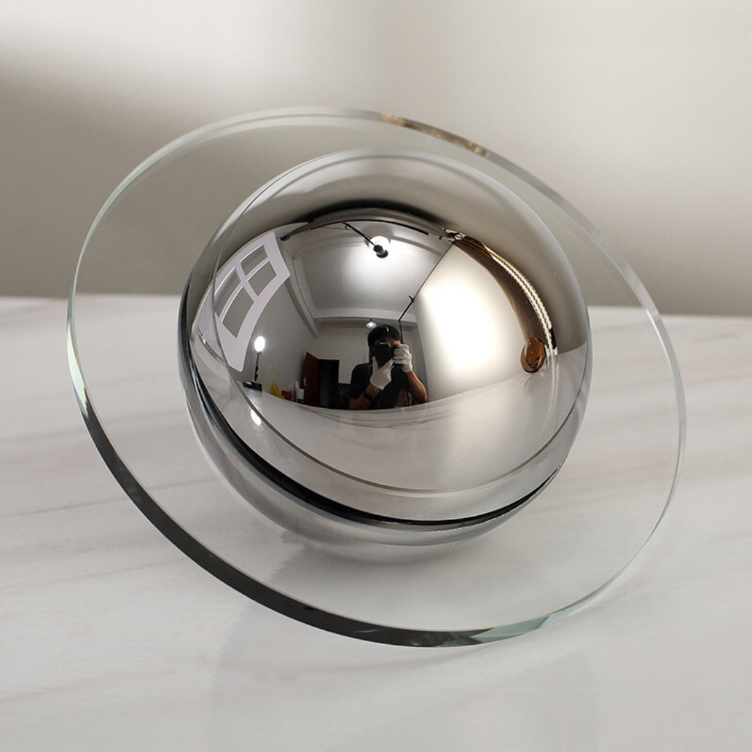 UFO Shaped Disc Ball Décor- Silver