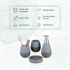 Modern Concrete Grey Bathroom Soap Set