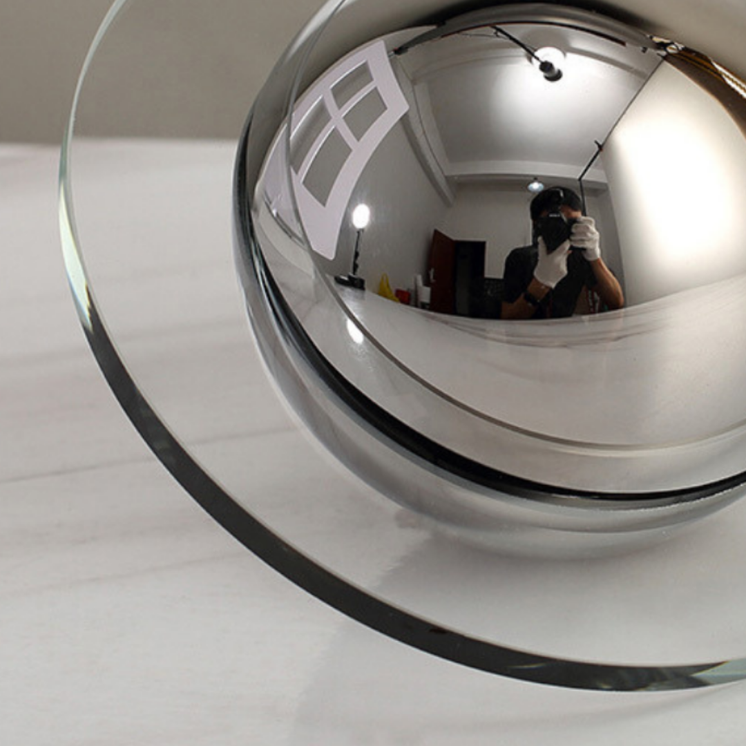 UFO Shaped Disc Ball Décor- Silver