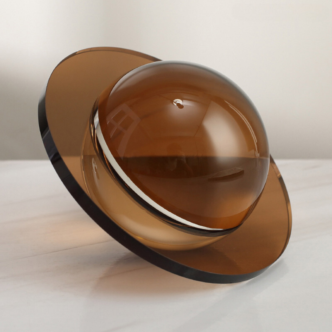 UFO Shaped Disc Ball Décor- Brown