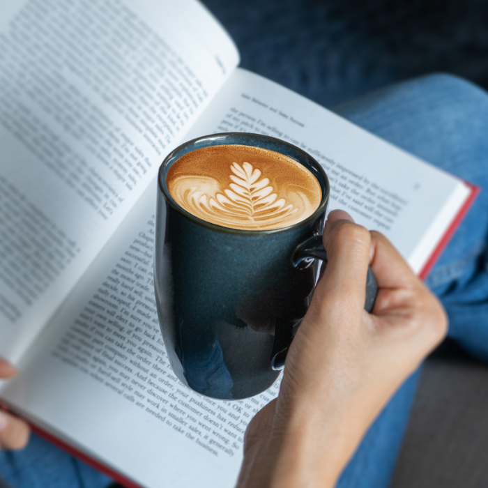 Deep Blue Ceramic Coffee Mug