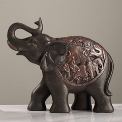 European Elephant Decoration Figurine | Set of 2