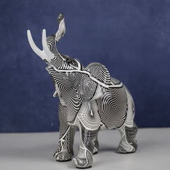 Monochrome Elephant Figurine