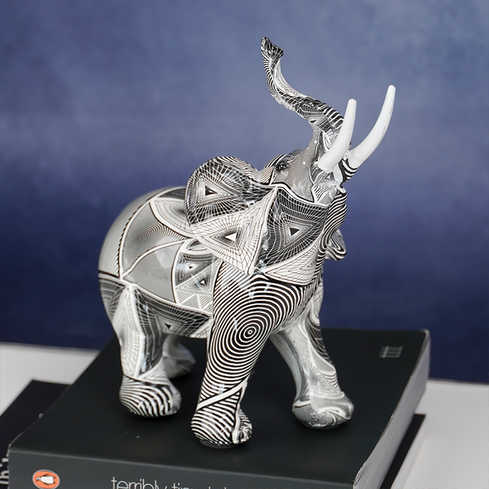 Monochrome Elephant Figurine