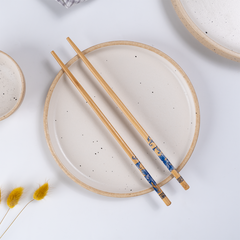 Speckled Beige Ceramic Dinner Set – Set of 18