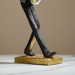 Modern Saxophonist Abstract Sculpture