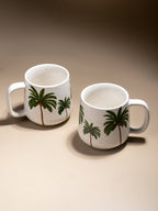 Tropical Palm Ceramic Coffee Mug