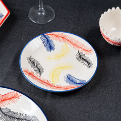 Multicolor Ceramic Dinner Set - Set of 19