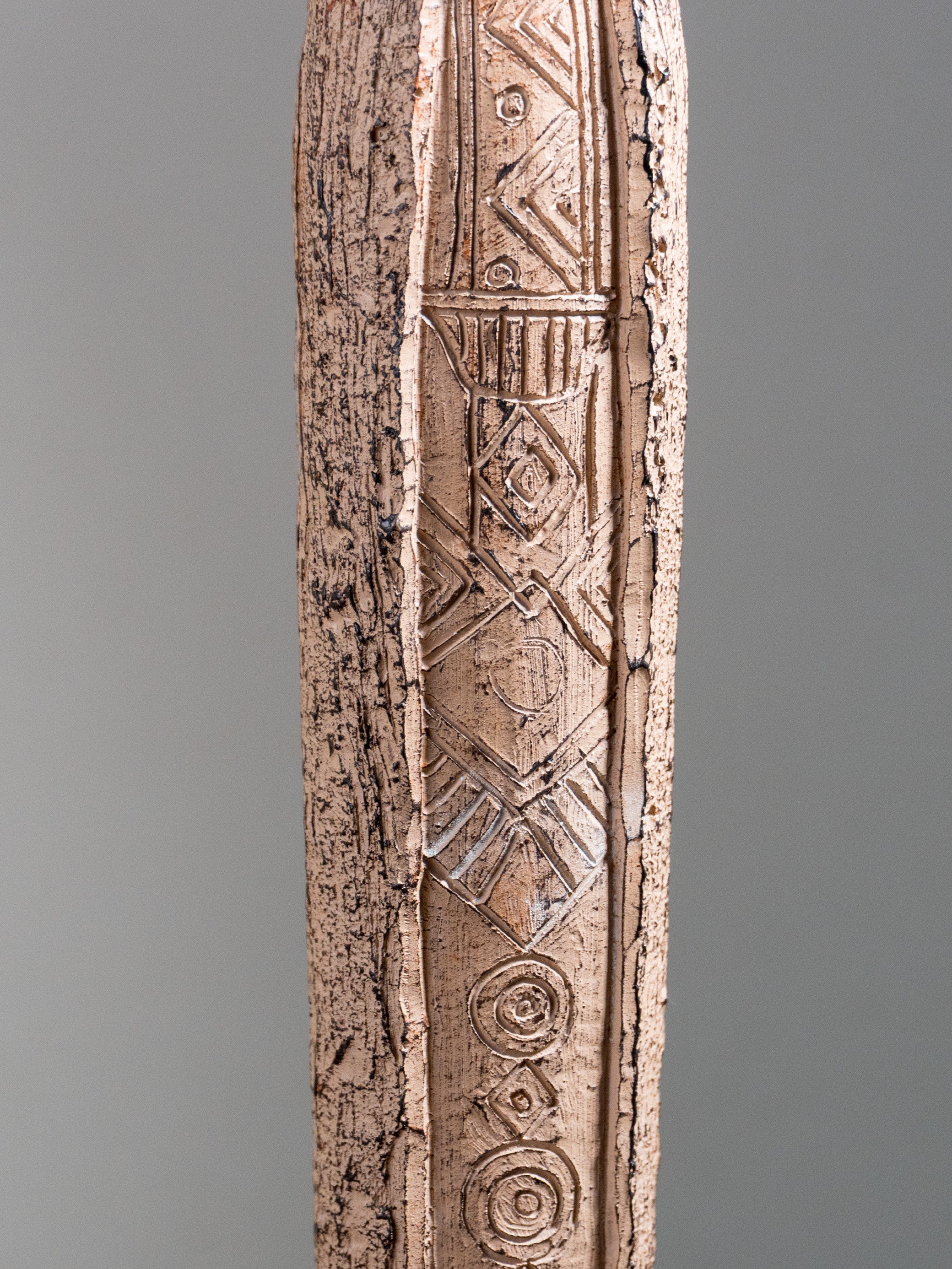 Elongated Tribal Figure Sculpture Set