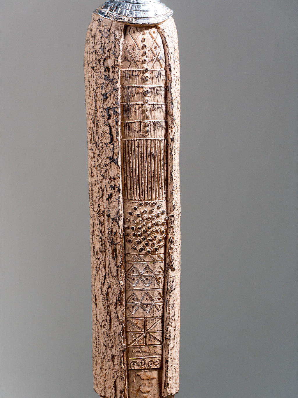 Elongated Tribal Figure Sculpture Set