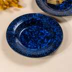 Midnight Blue Galaxy Ceramic Pasta Bowl - Set of 2