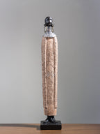 Elongated Tribal Figure Sculpture Set