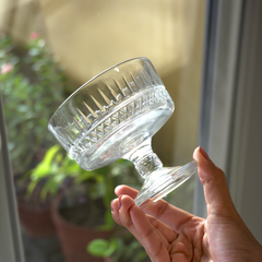 Clear Crystal Dessert Cups Set of 6
