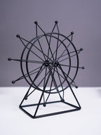 Black Metal Ferris Wheel Decorative Accent