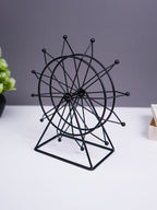 Black Metal Ferris Wheel Decorative Accent