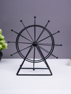 Black Metal Ferris Wheel Decorative Accent