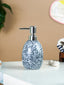 Black and White Granite-Style Ceramic Soap Dispenser