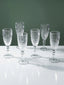 Diamond-Embossed Champagne Flutes - Set of 6