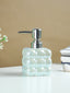 Pastel Blue Glossy Cloud-Inspired Ceramic Soap Dispenser