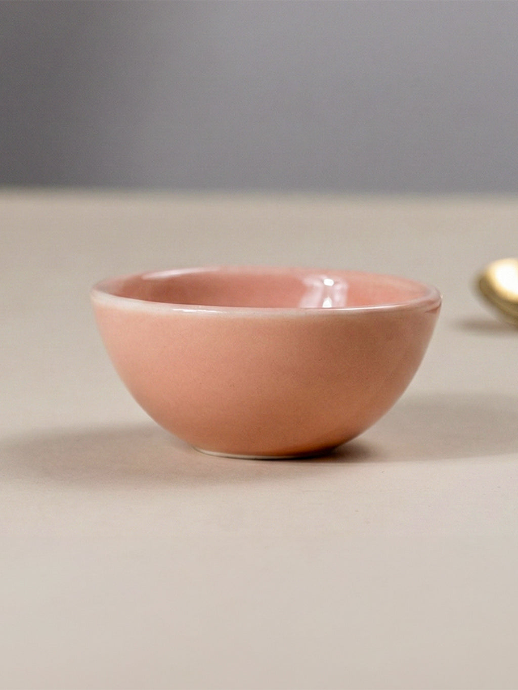 Soft Pink Ceramic Dipping Bowls