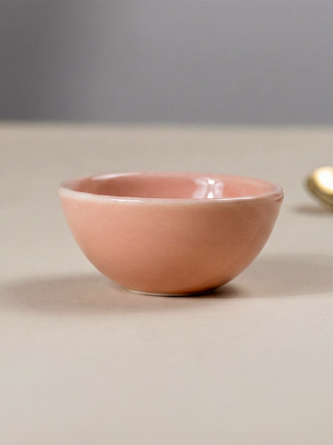 Soft Pink Ceramic Dipping Bowls