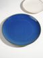 Modern Blue & White Ceramic Dinner Plate