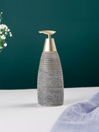Modern Black & Gold Ceramic Soap Dispenser