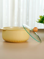 Yellow Sand Ceramic Casserole