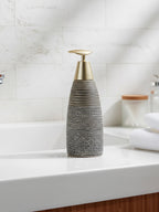 Modern Black & Gold Ceramic Soap Dispenser