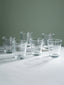 Clear Ribbed Glasses with Classic Textured Design | Set of 6