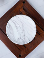 White Marble Art Bathroom Set – Luxurious Bath Accessories