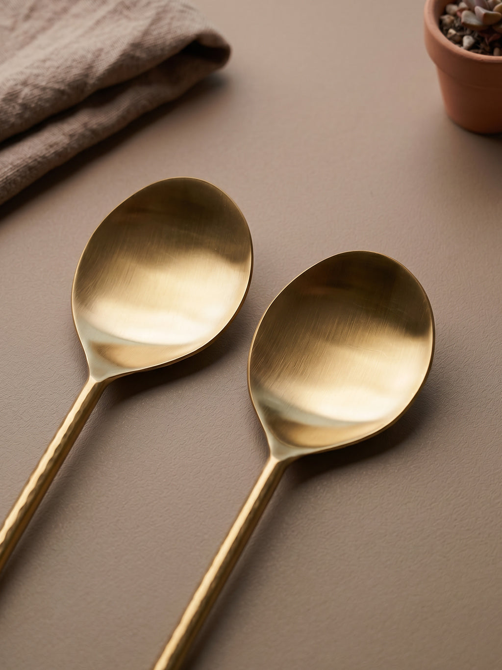 Premium Gold Serving Utensil Set of 5