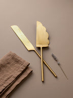 Premium Gold Dessert Server Set of 2