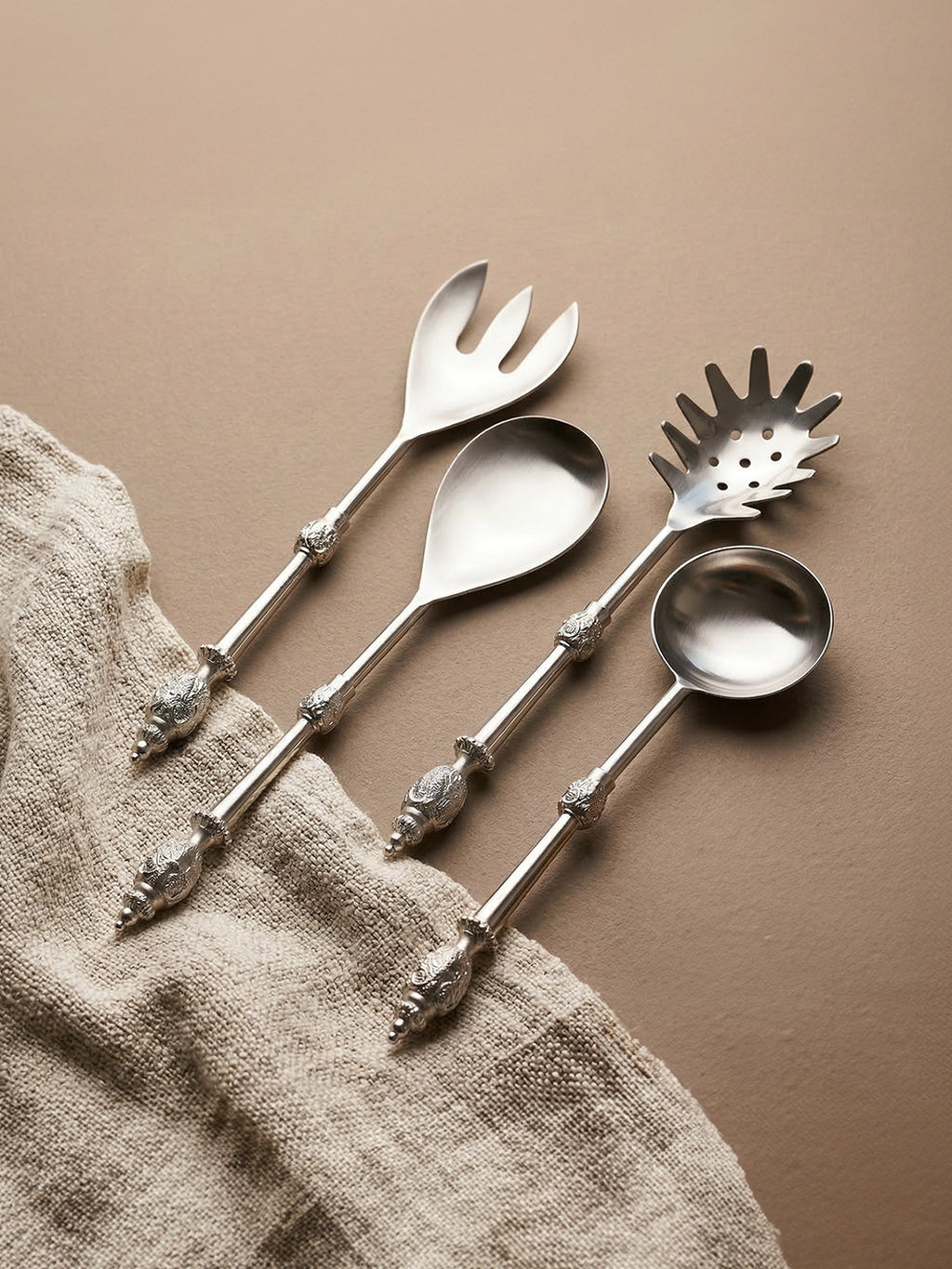 Heritage Collection 4-Piece Stainless Steel Serving Set