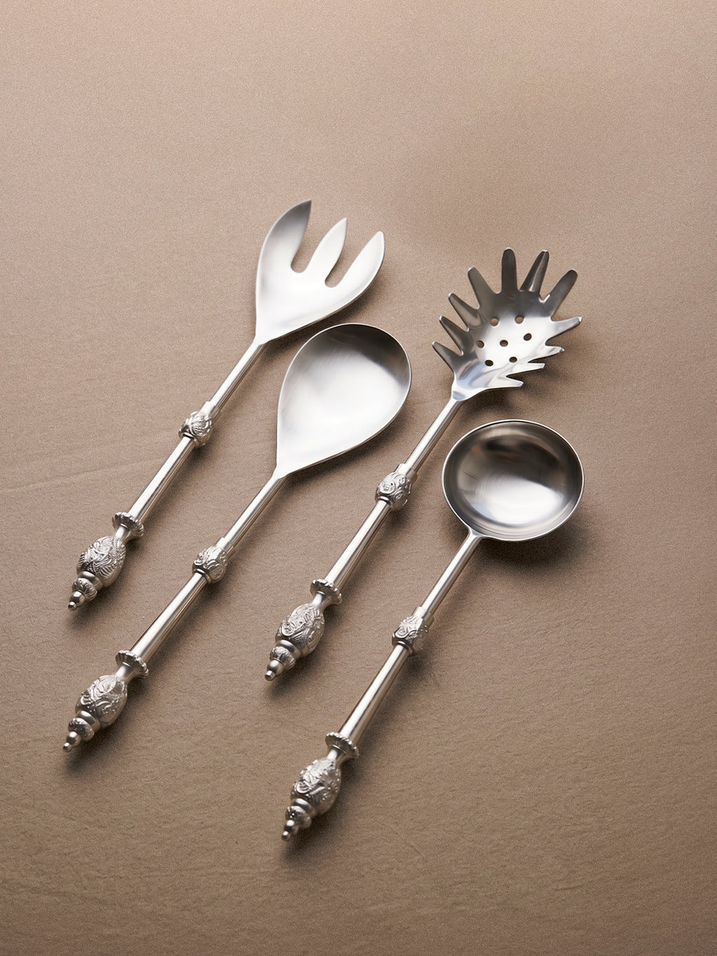 Heritage Collection 4-Piece Stainless Steel Serving Set