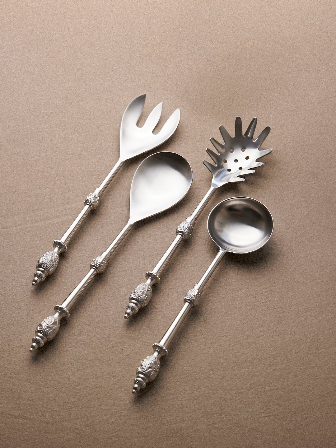Heritage Collection 4-Piece Stainless Steel Serving Set