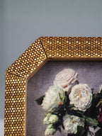 Gold Octagonal Photo Frame with Textured Detail