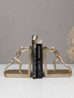 Gold Human Figure Bookends