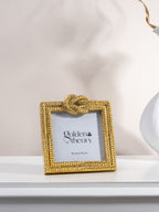 Gold Textured Photo Frame with Knot Detail