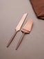Modern Rose Gold Cake Server Set of 2
